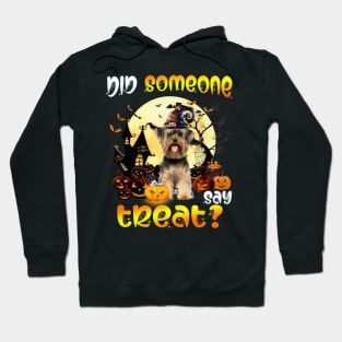 Yorkshire Terrier Did Someone Say Treat Happy Halloween Hoodie